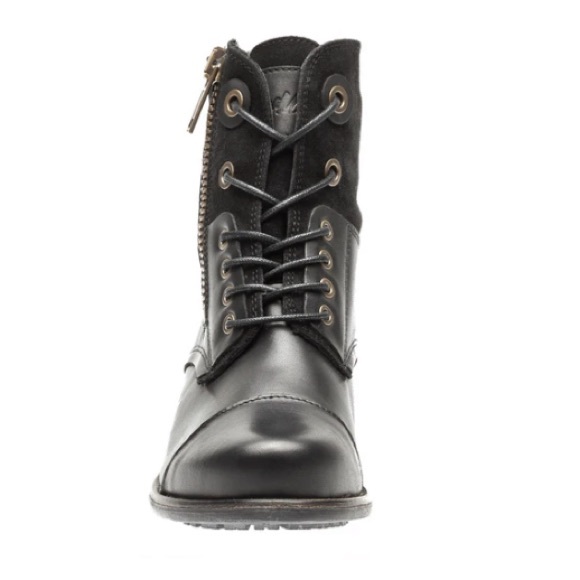 Tara M NEW Size 7-7.5 (38) Black Loris Lace-Up Boot - Picture 3 of 7